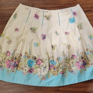 Floral A-Line Skirt